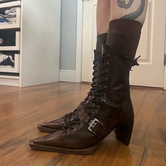 KNWLS Brown XSerpent Boots! Size IT 38 - Picture 5 of 8